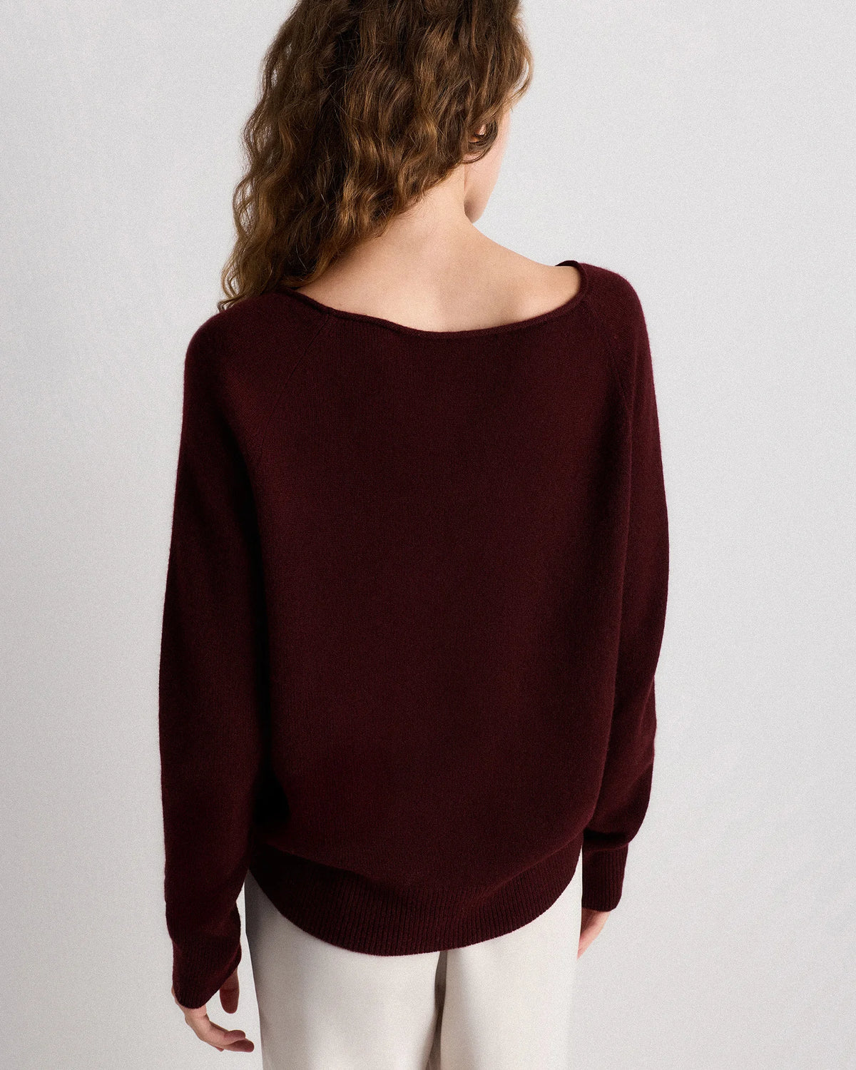 Mongolian Cashmere Boatneck Sweater - XS / Black