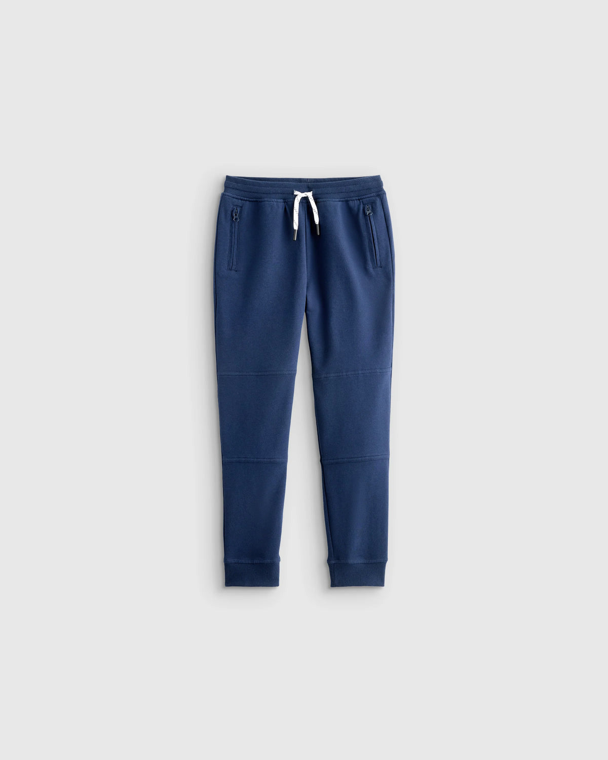 Organic Cotton French Terry Reinforced Knee Slim Jogger - 2T / Navy Main image