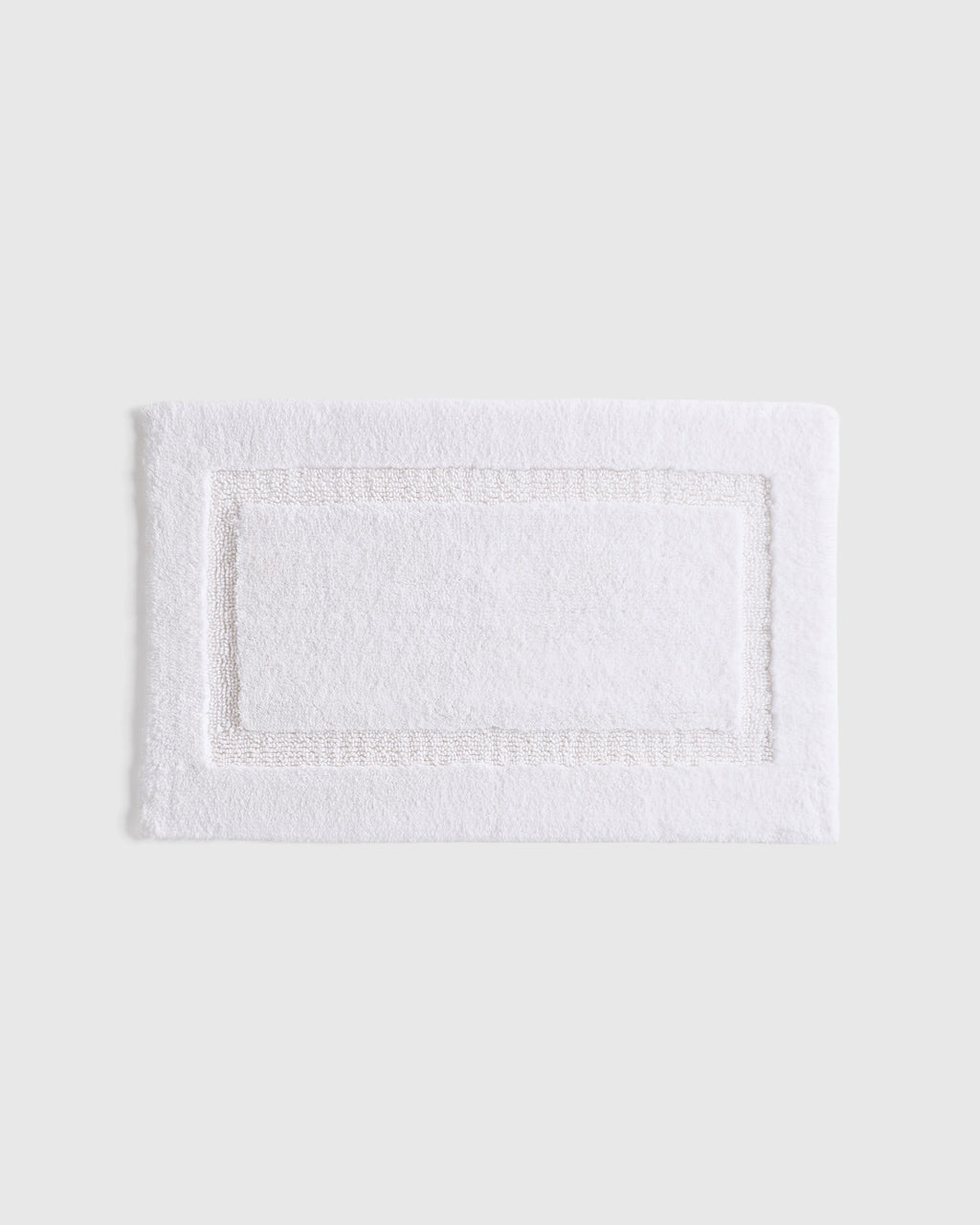 Turkish Cotton Non-Slip Bath Rug - 21"x34" / White
