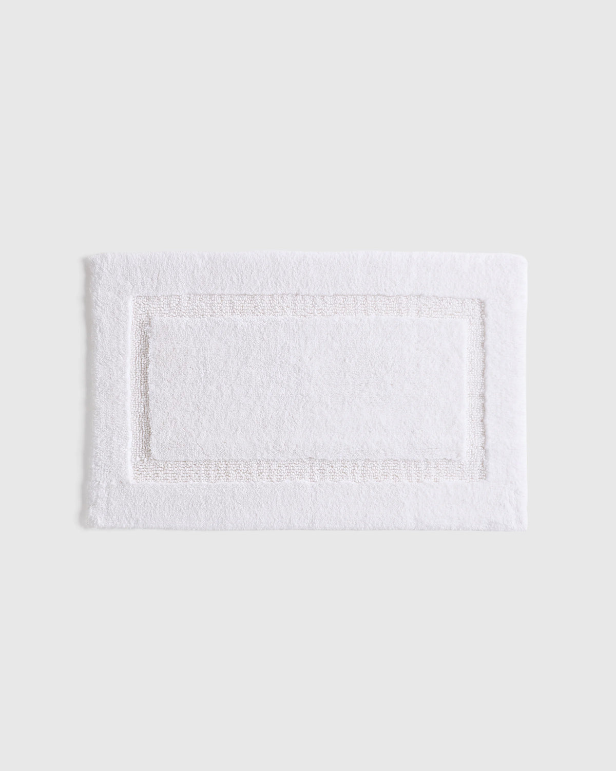 Turkish Cotton Non-Slip Bath Rug - 21"x34" / White Main image