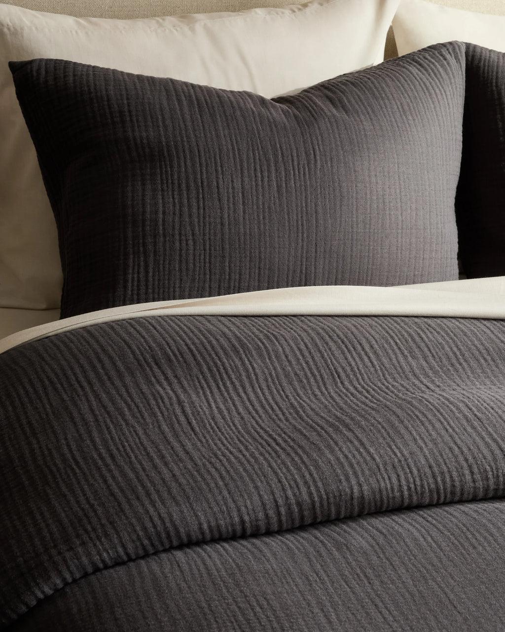 Organic Cotton Gauze Duvet Cover Set - Twin / Dried Sage