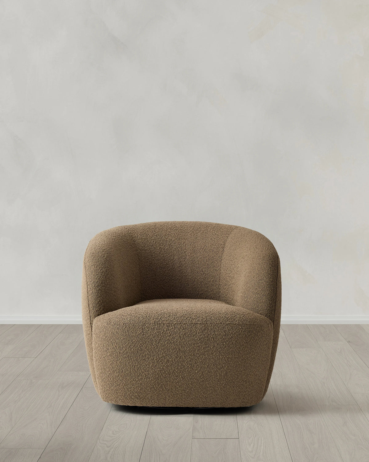 Performance Boucle Swivel Chair - One Size / Mocha Fog Main image