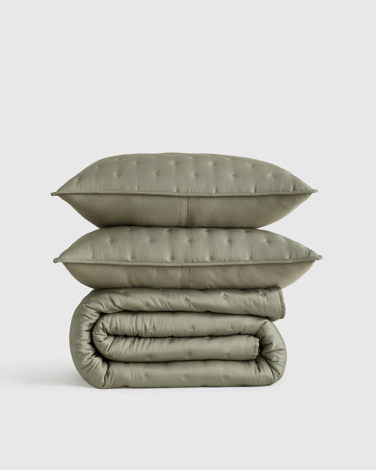 Bamboo Dream Quilt Set - Twin / Sage Main image