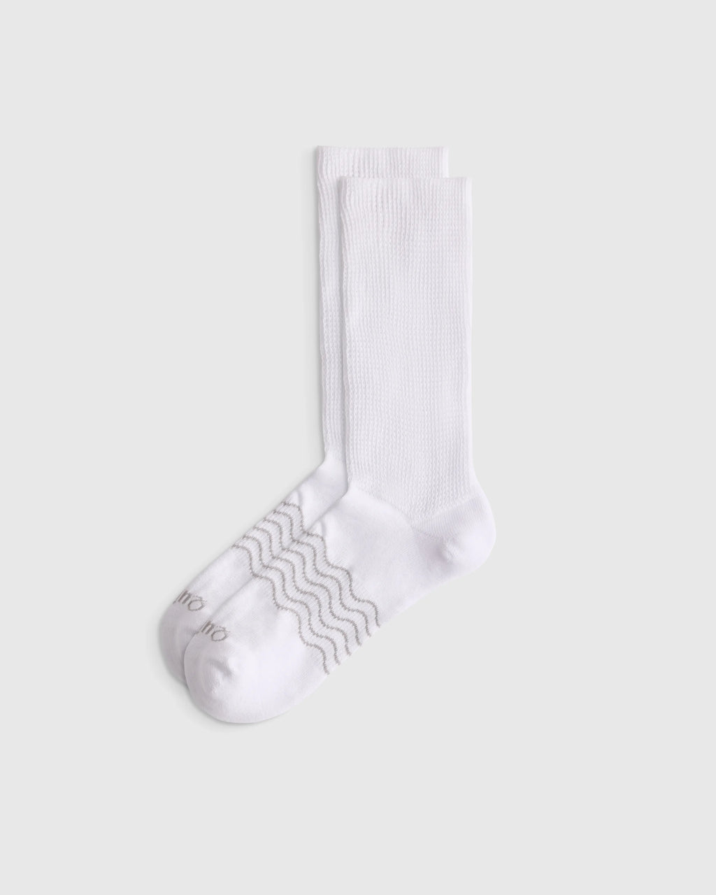 Everyday Cotton Targeted Stretch Crew Socks (4-Pack) - S / White