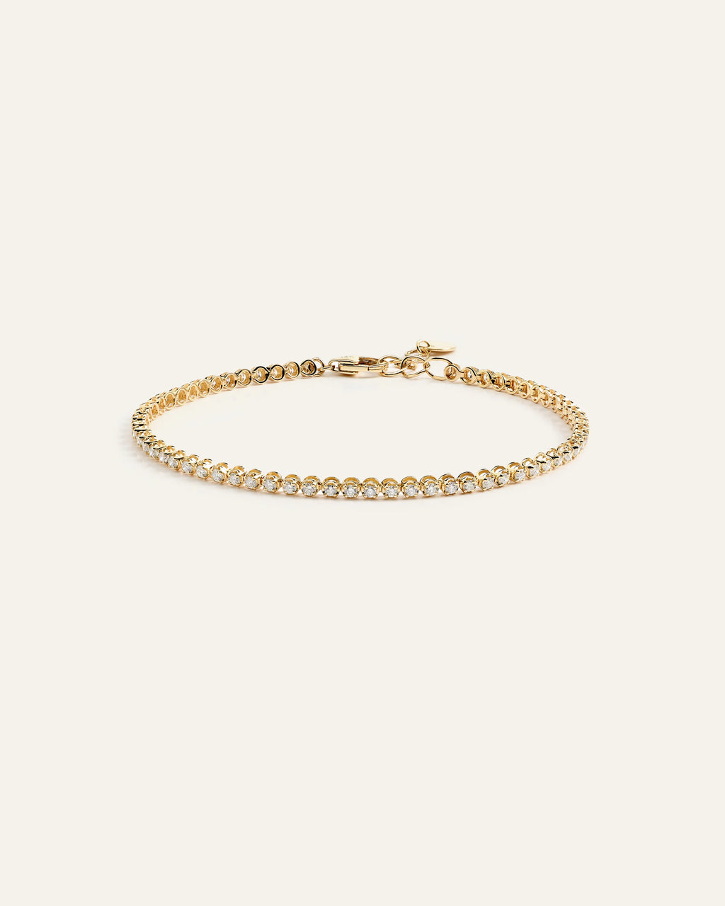 14K Gold Diamond Petite Tennis Bracelet - 1ctw - One Size / Yellow Gold