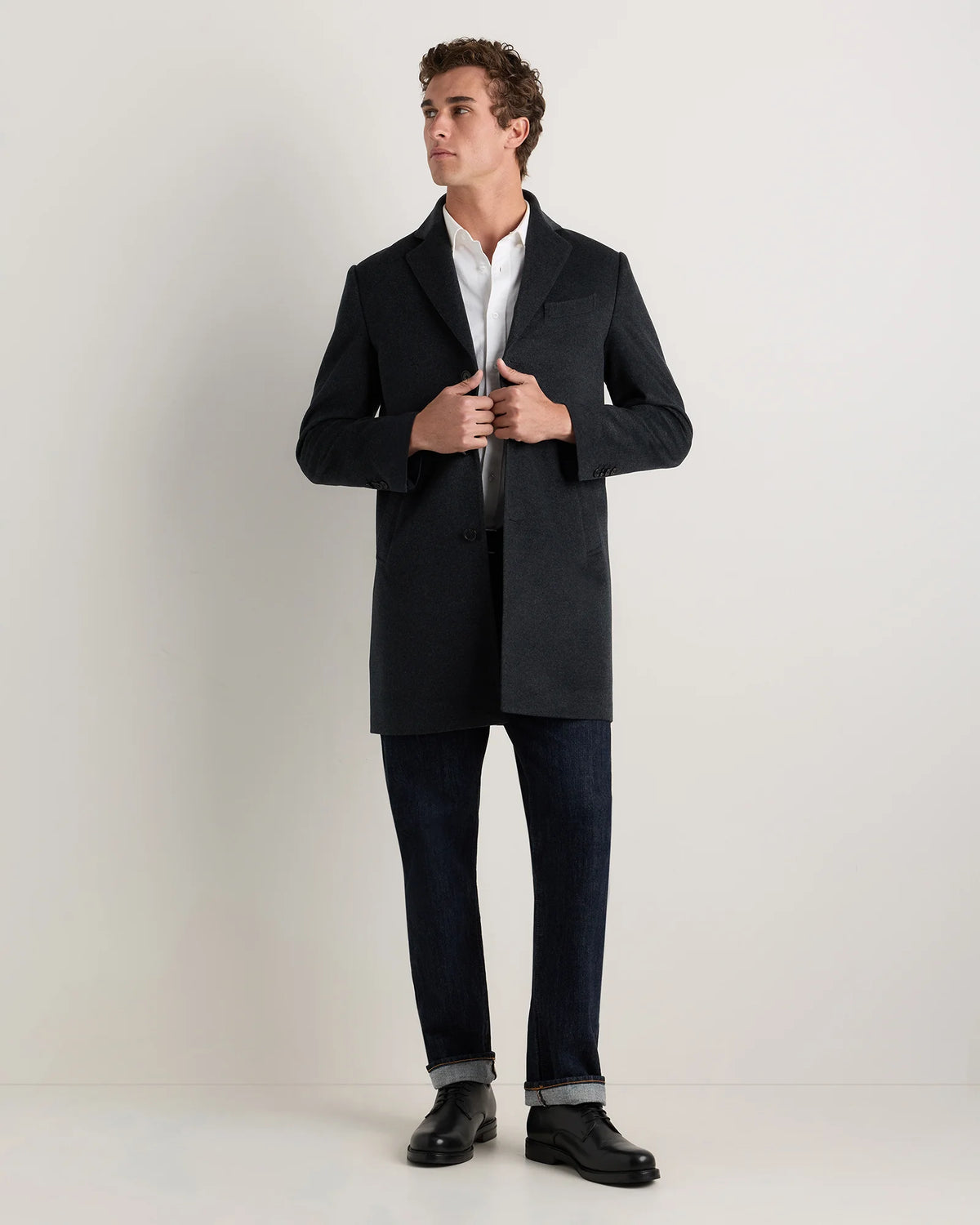 100% Mongolian Cashmere Car Coat - S / Camel