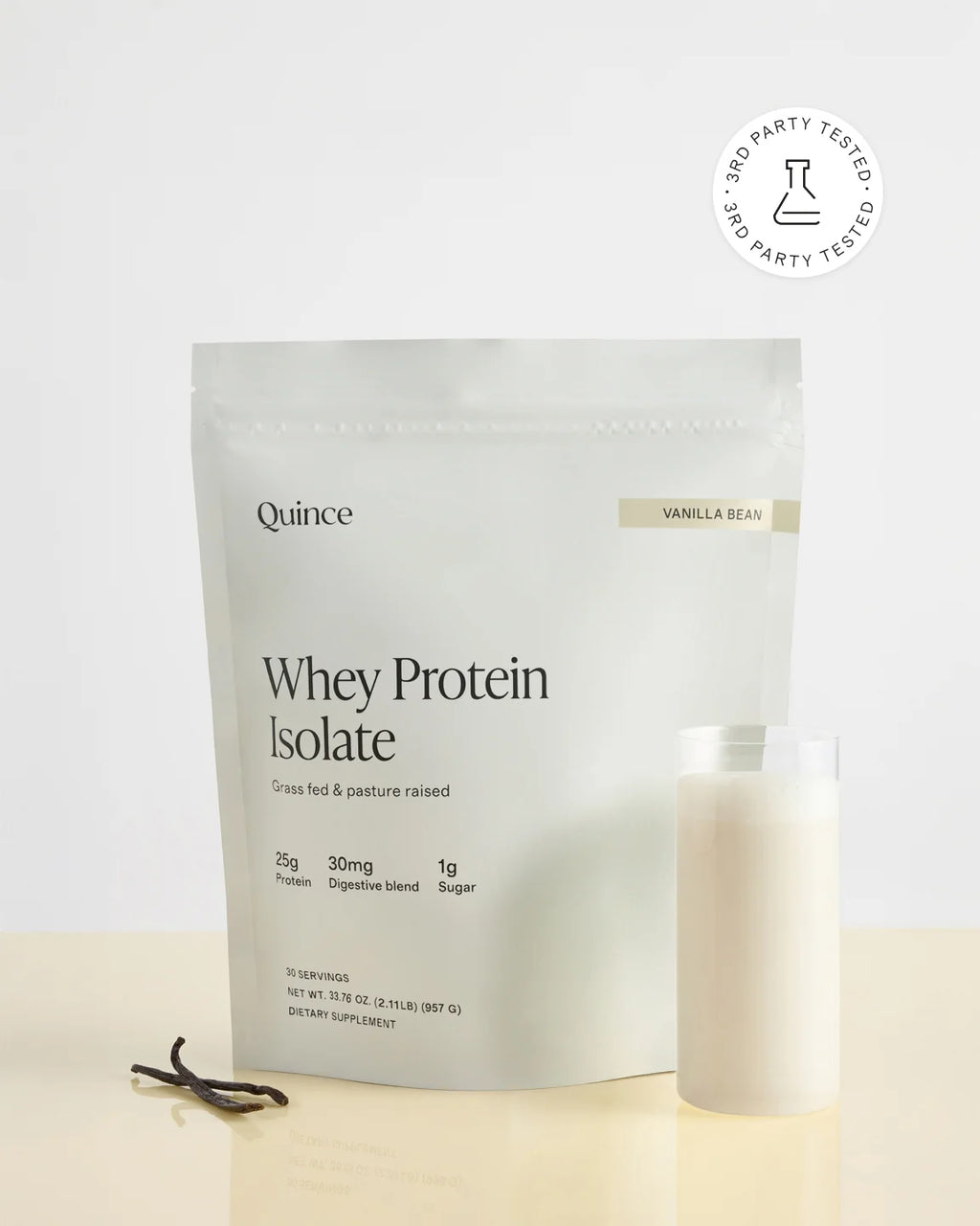 Grass-Fed Whey Protein Isolate - 30 Servings / Vanilla Bean