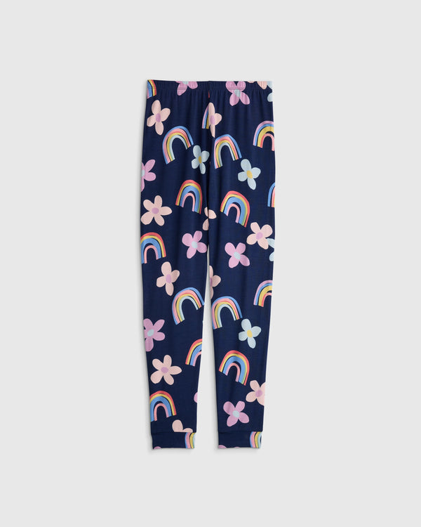Bamboo Long Sleeve and Pant Pajama Set - 2T / Wildflower Dreams