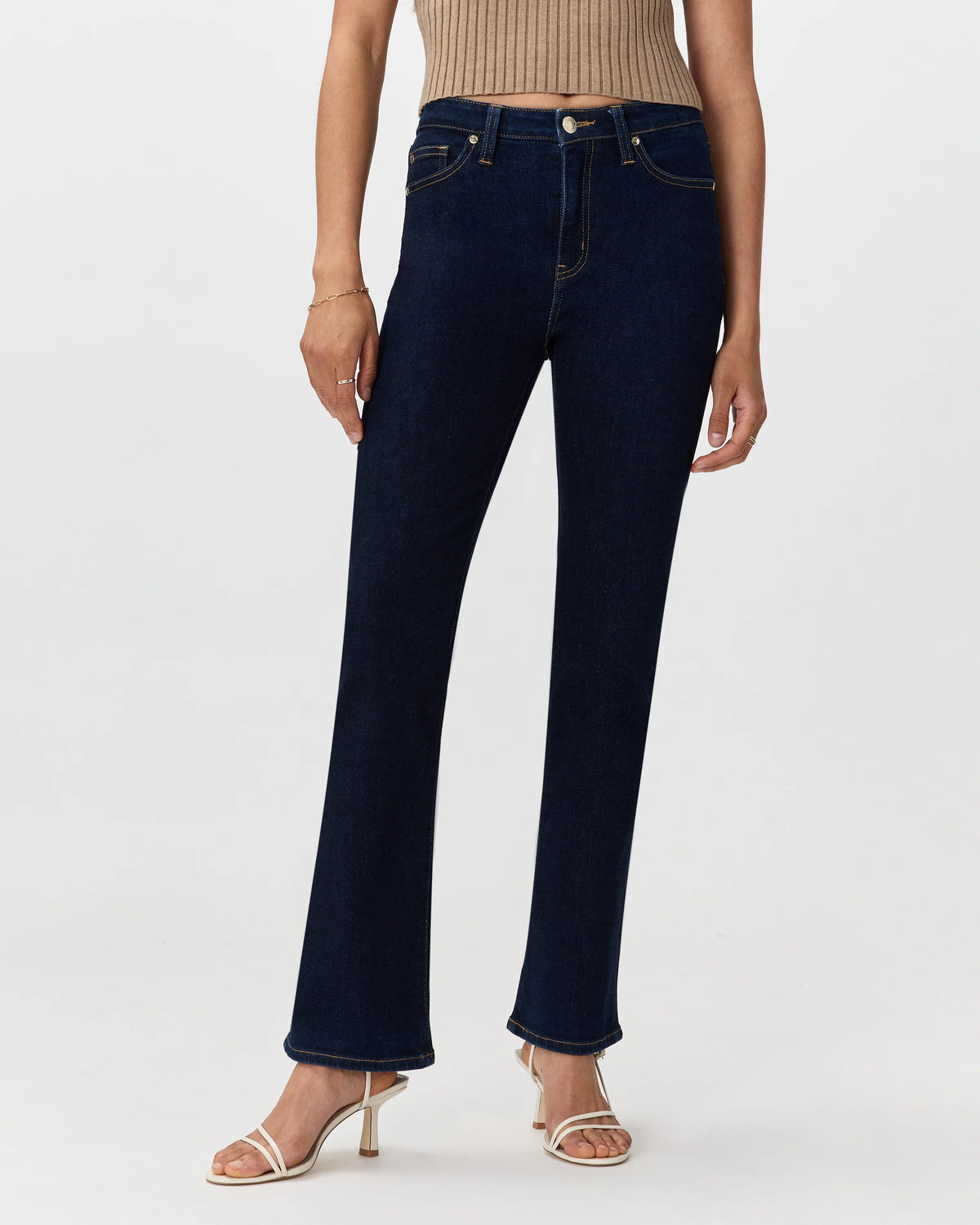 Bella Stretch Kick Flare Jeans - 24 / Deep Rinse Main image