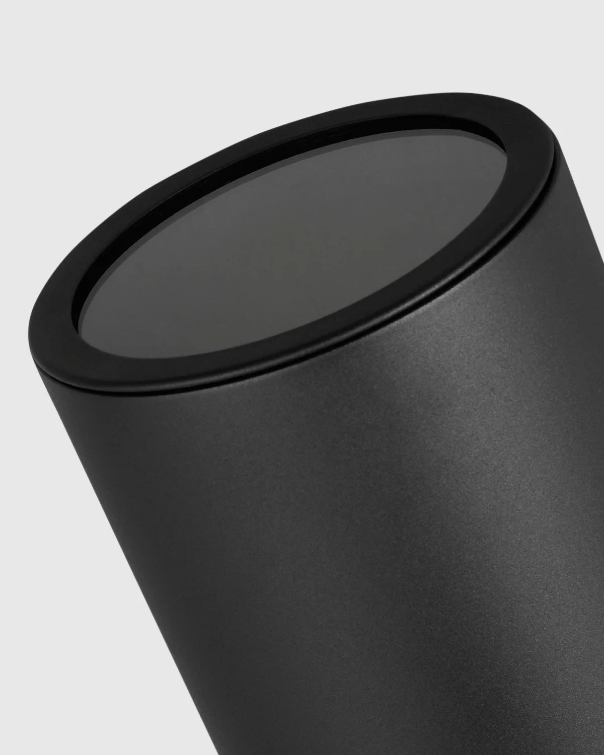Outdoor Aluminum Cylinder Wall Sconce - One Size / Black Secondary image
