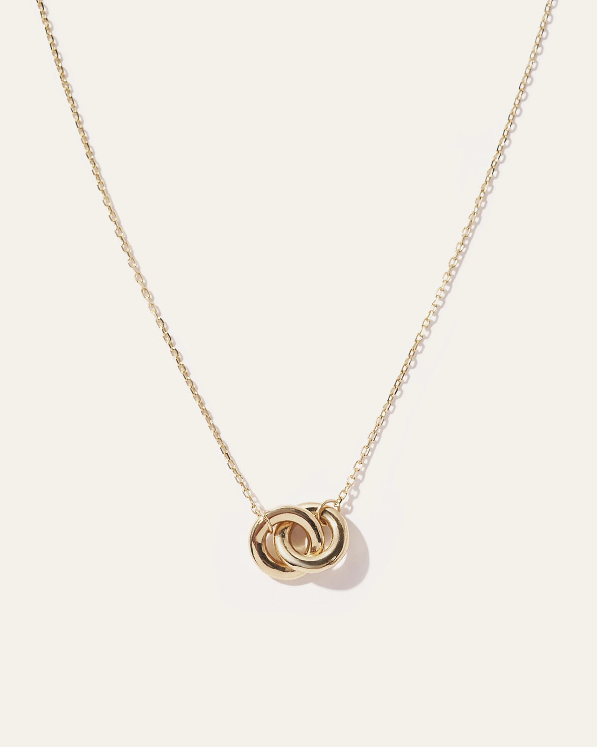 14K Gold Interlock Necklace - One Size / Yellow Gold Main image