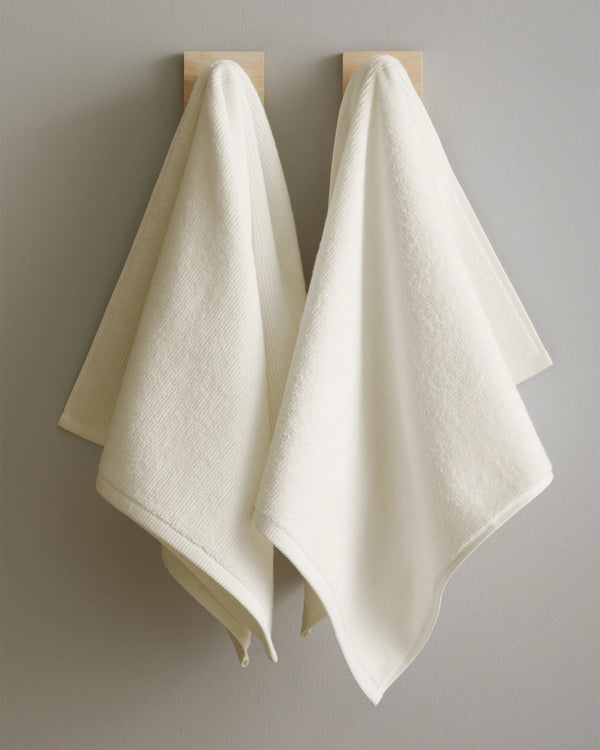 Turkish Ribbed Quick Dry Hand Towel (Set of 2) - One Size / Mineral