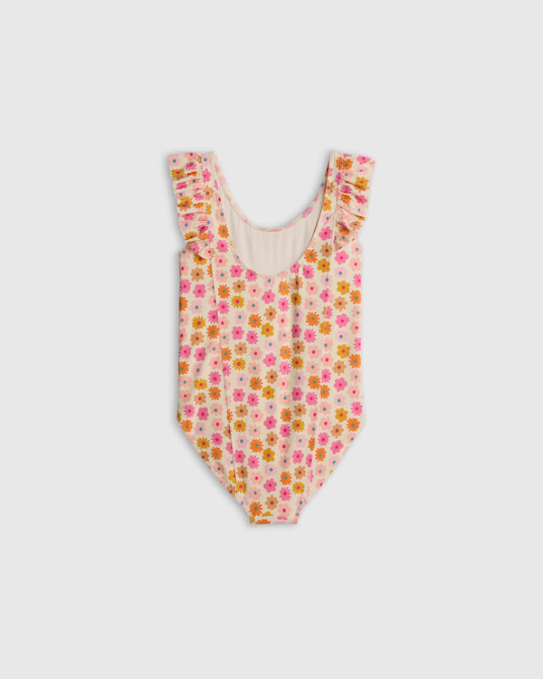 Ruffle One Piece Swimsuit - 6 / Soft Ditsy Floral