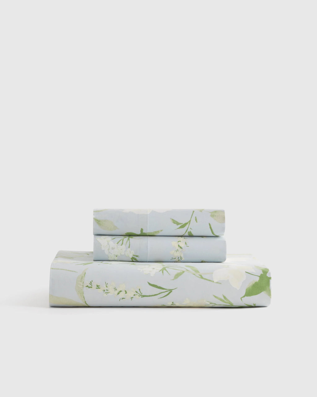 Organic Crisp Percale Floral Fitted Sheet Set - Twin / Toffee Florette