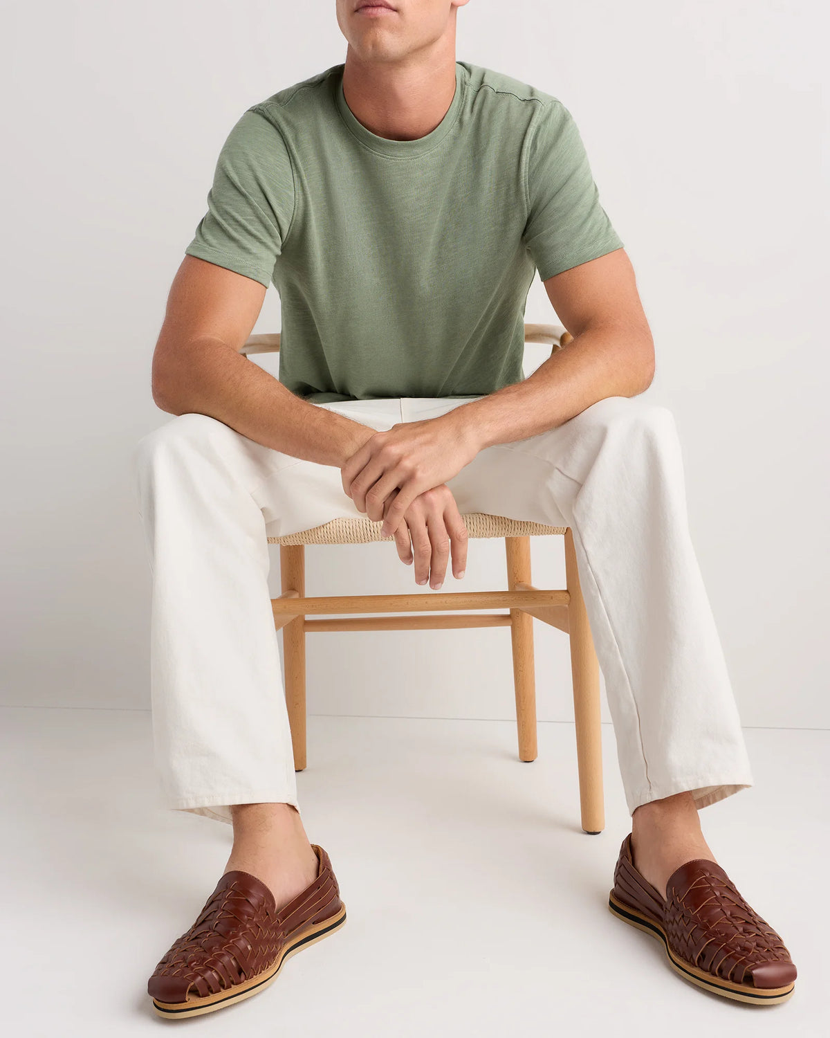 Handcrafted Leather Huarache Sandal - 7 / Brandy Main image