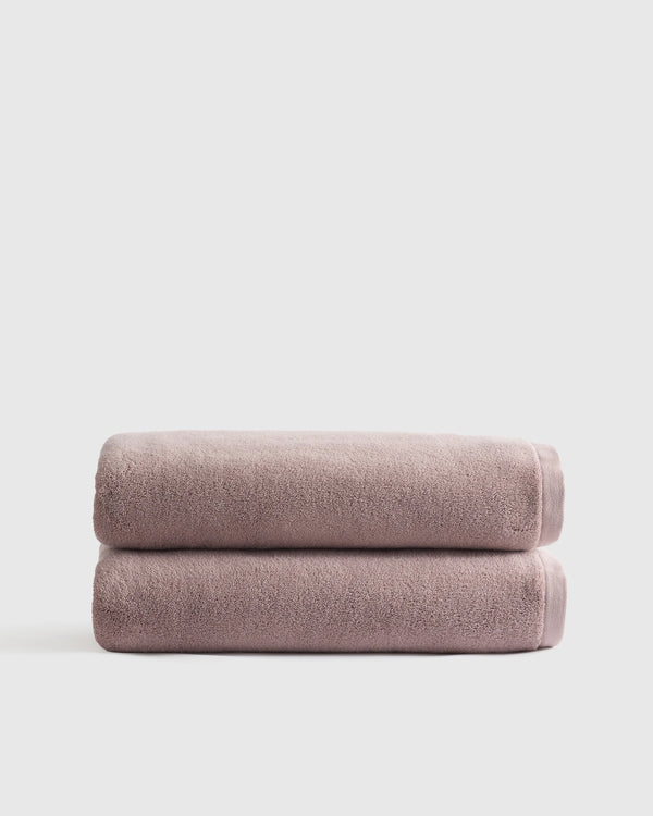 Plush Organic Turkish Cotton Bath Sheet (Set of 2) - One Size / White