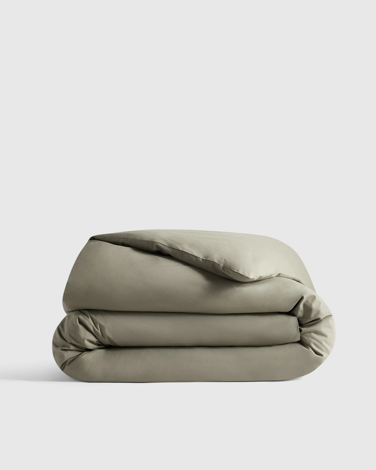 Organic Crisp Percale Duvet Cover - Twin / Ivory