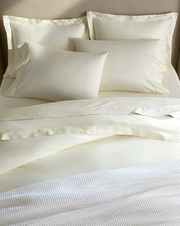 Signature Giza Cotton Sateen Duvet Cover - Twin / Light Grey