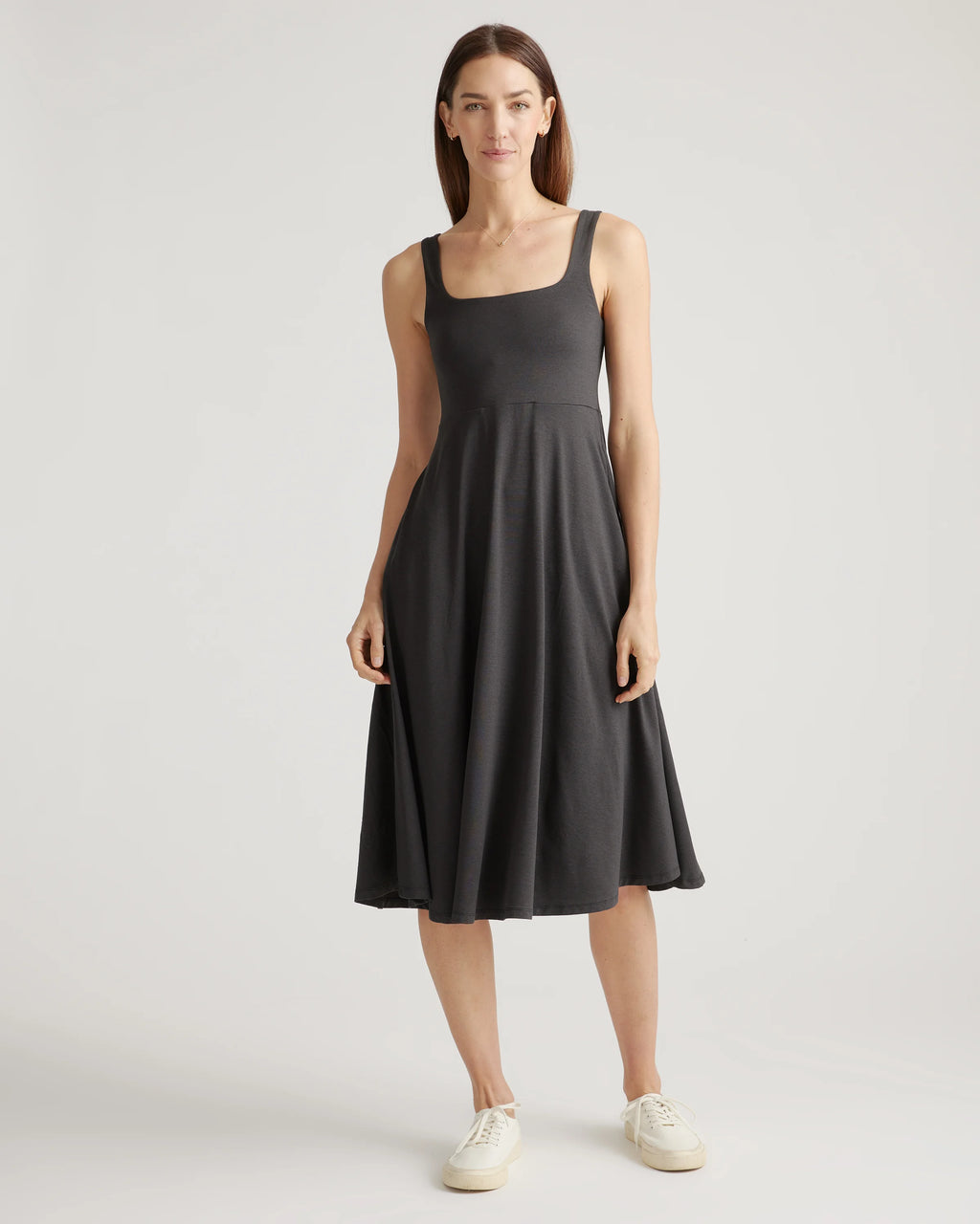 Flowknit Breeze Fit & Flare Dress - XS / Heather Green