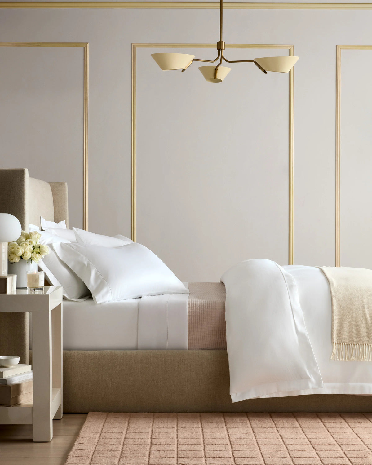 Signature Giza Cotton Sateen Duvet Cover - Twin / Light Grey