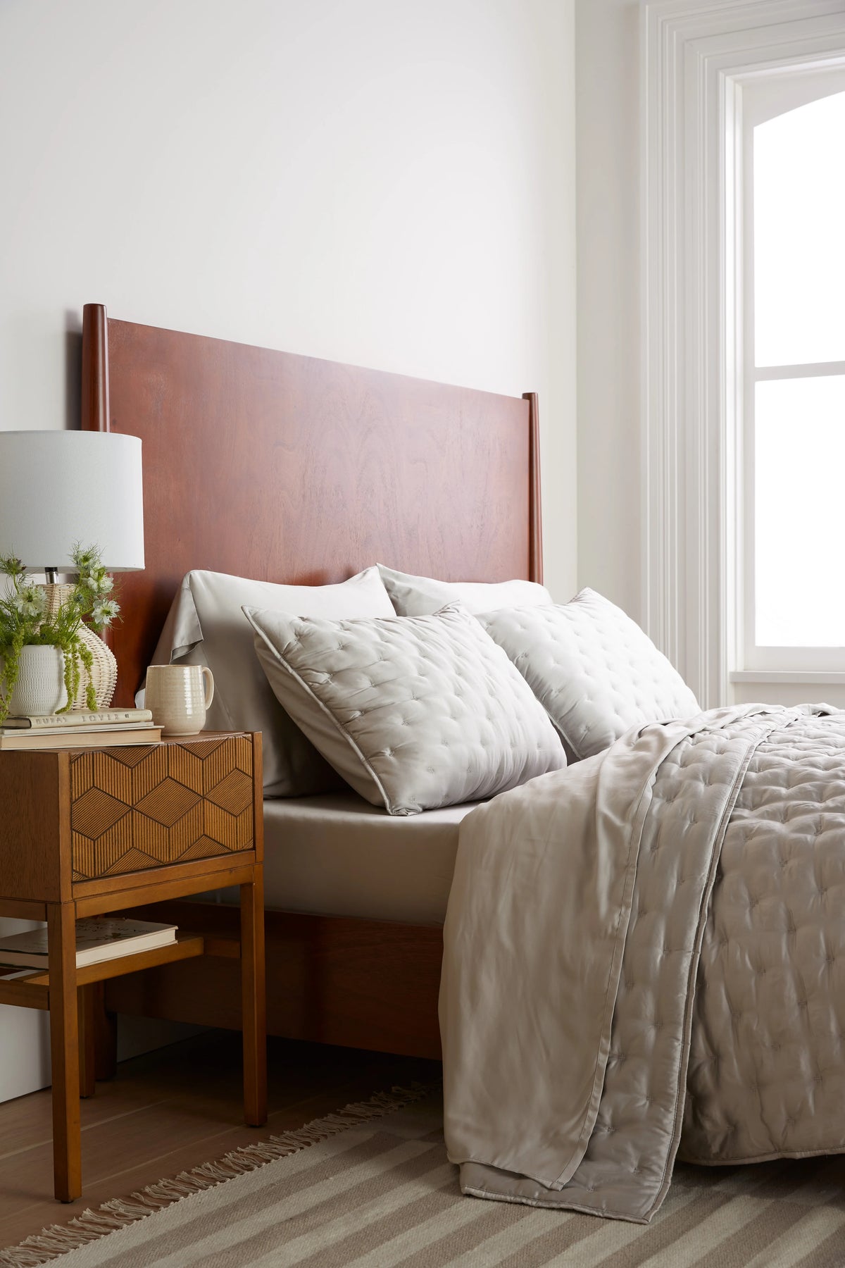 Bamboo Dream Quilted Sham Set - Standard / Sage