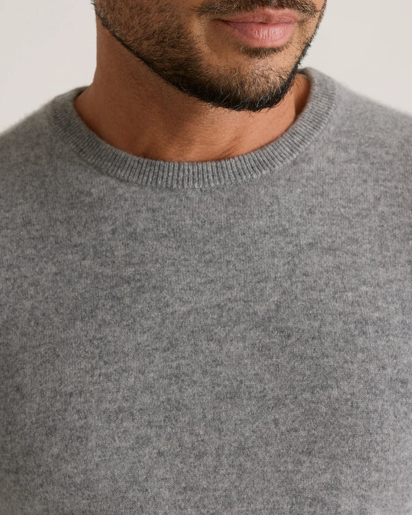 Mongolian Cashmere Crewneck Sweater - XS / Black