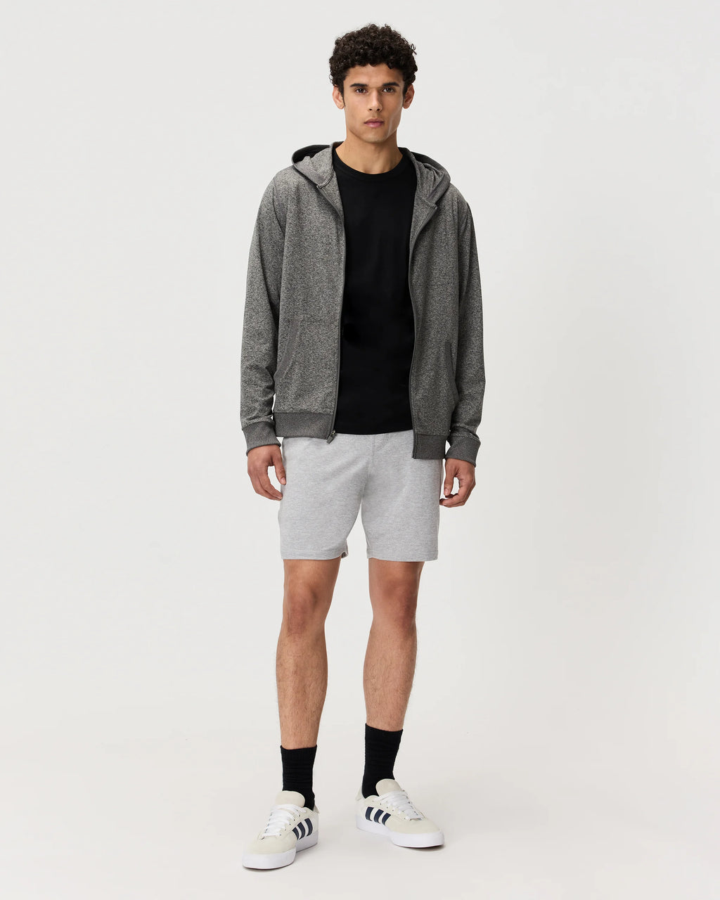 Flowknit Performance Full-Zip Chest Pocket Hoodie - XS / Heather Deep Navy
