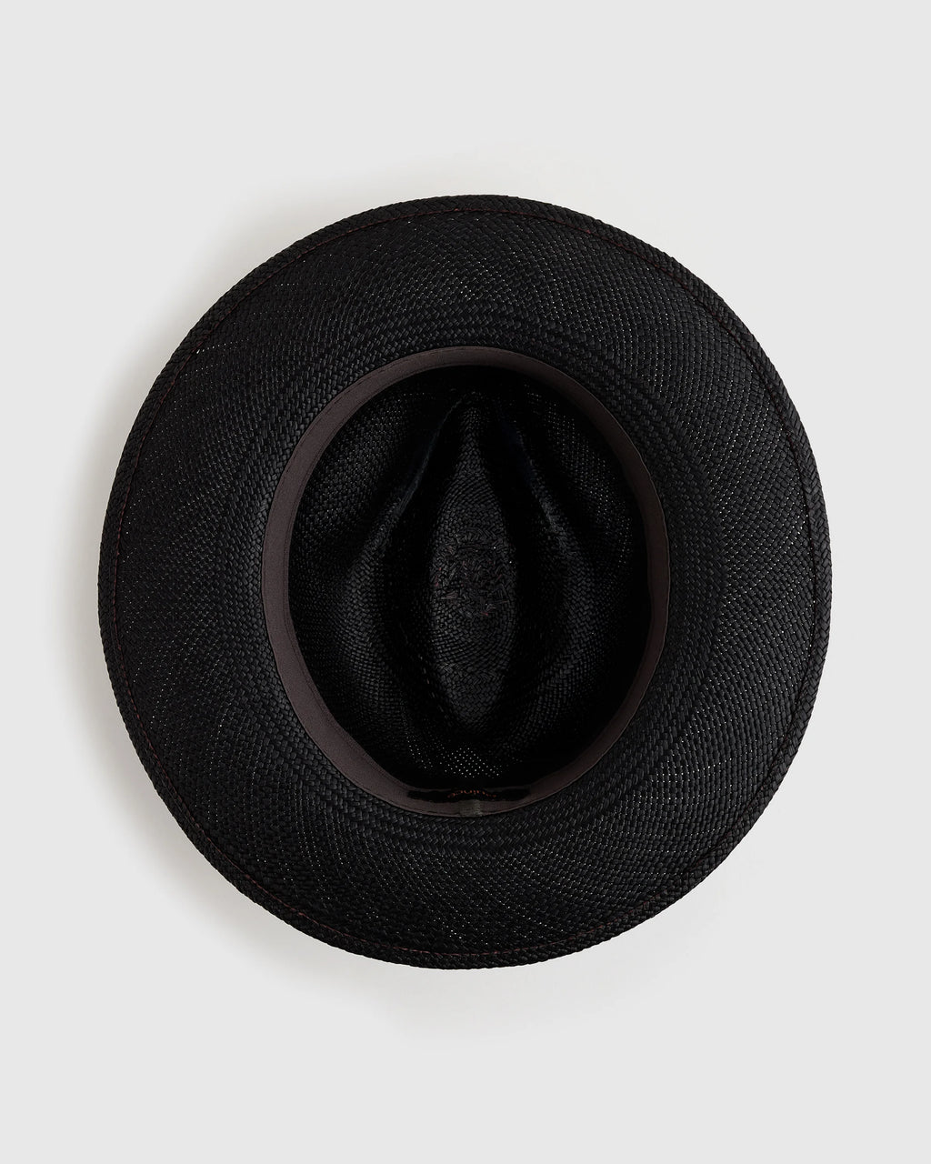 Toquilla Straw Panama Hat - S / Black