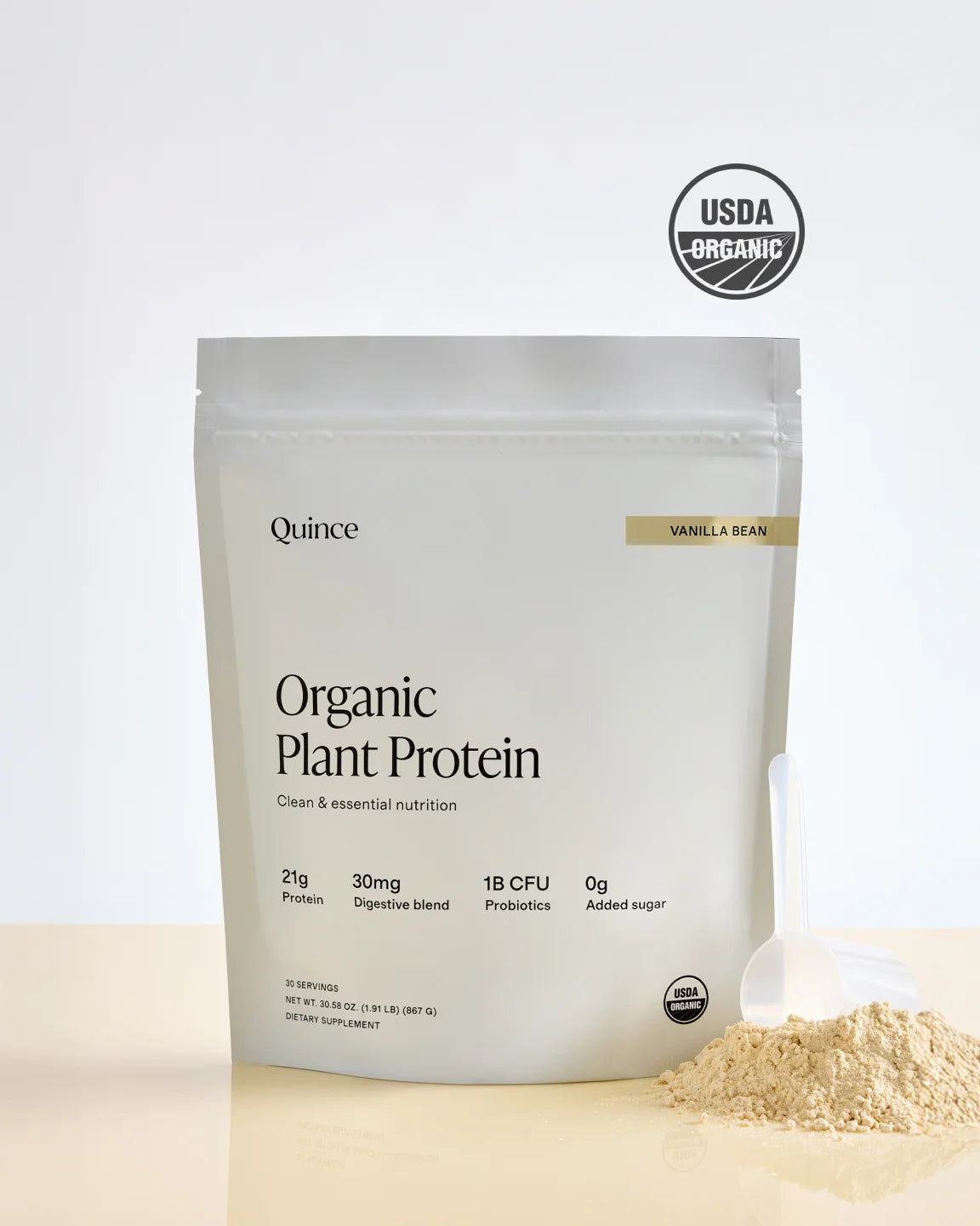 Certified Organic Plant Protein - One Size / Vanilla Bean Main image