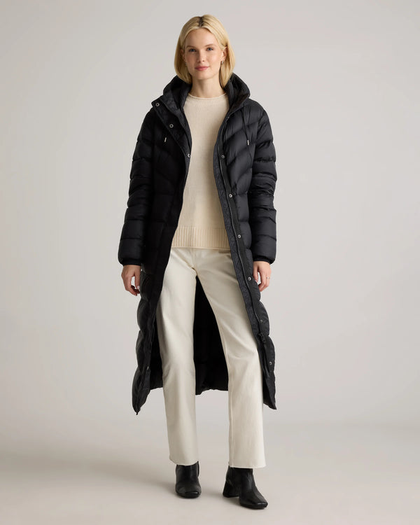 Responsible Down Belted Puffer Maxi Coat - XS / Morel Grey