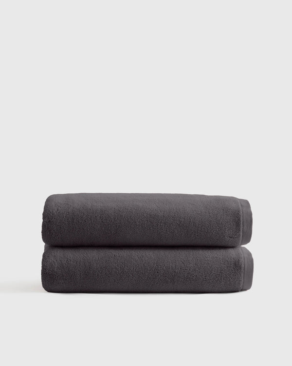 Plush Organic Turkish Cotton Bath Sheet (Set of 2) - One Size / White