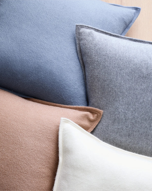 Solid Cashmere Pillow Cover - 20x20 / Camel