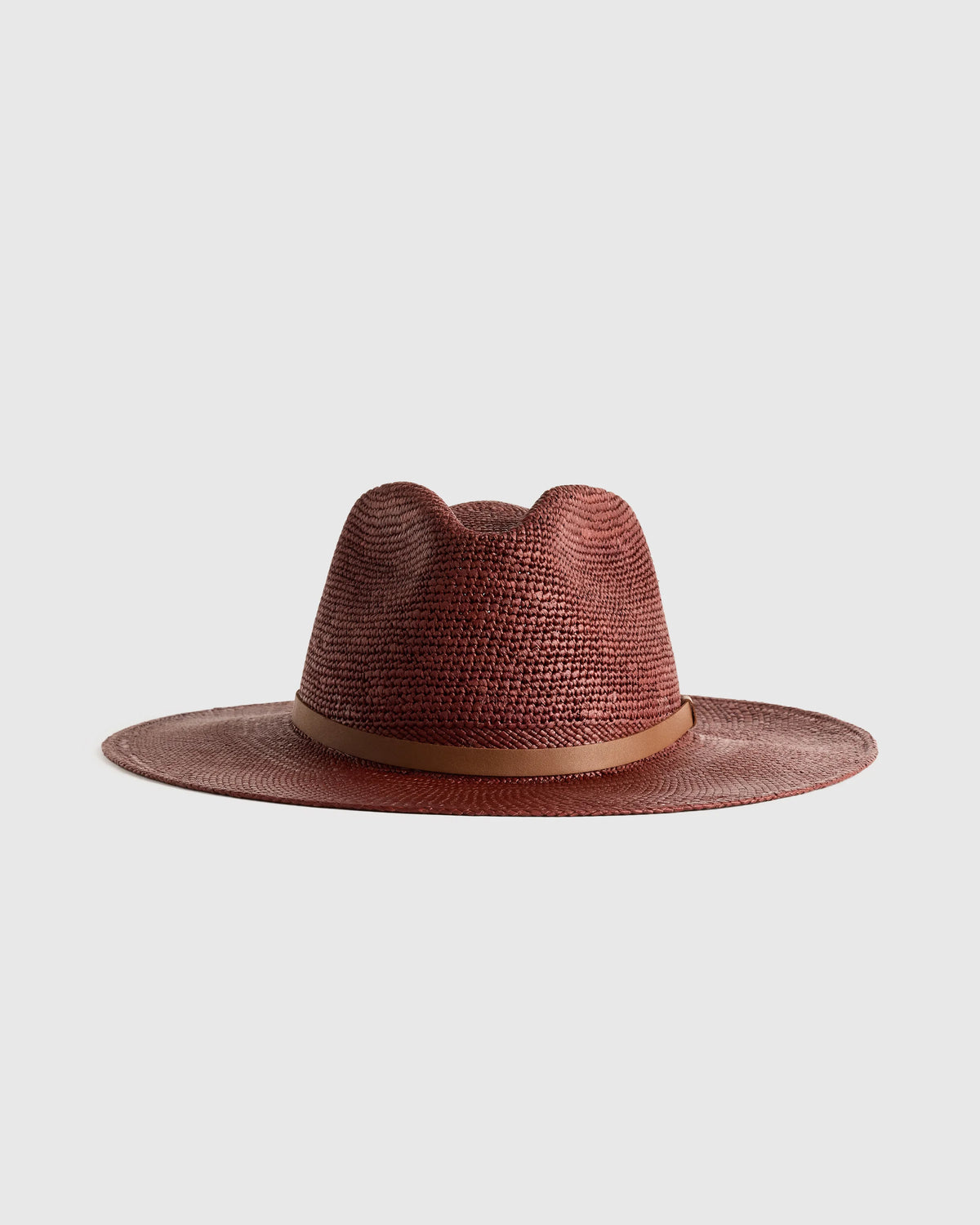 Toquilla Straw Crochet Fedora - S / Natural