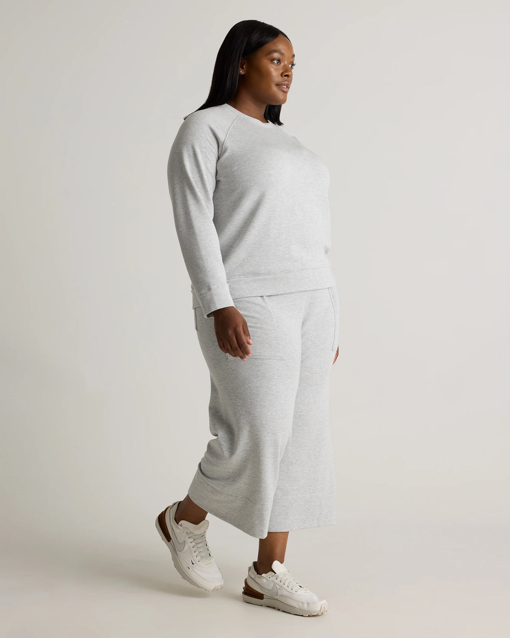 SuperSoft Fleece Crew - 1X / Dried Fig