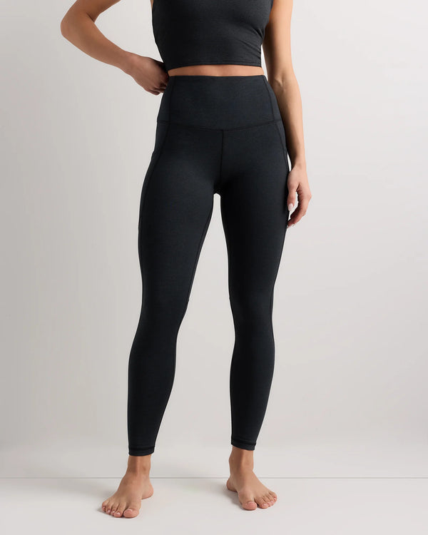 Ultra-Soft High-Rise Pocket Legging - XS / Heather Espresso