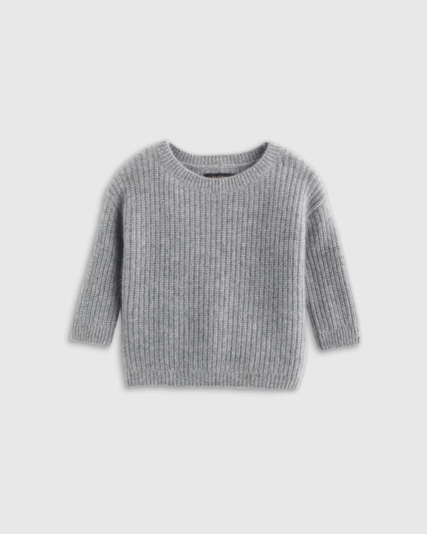 Washable Cashmere Fisherman Tunic Sweater - 2T / Ivory