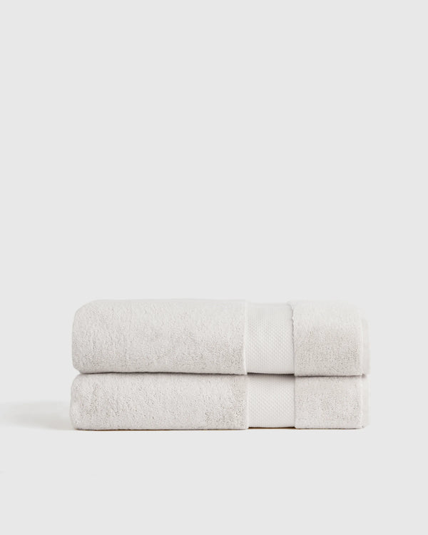 Turkish Ultra Plush Bath Sheet (Set of 2) - One Size / White