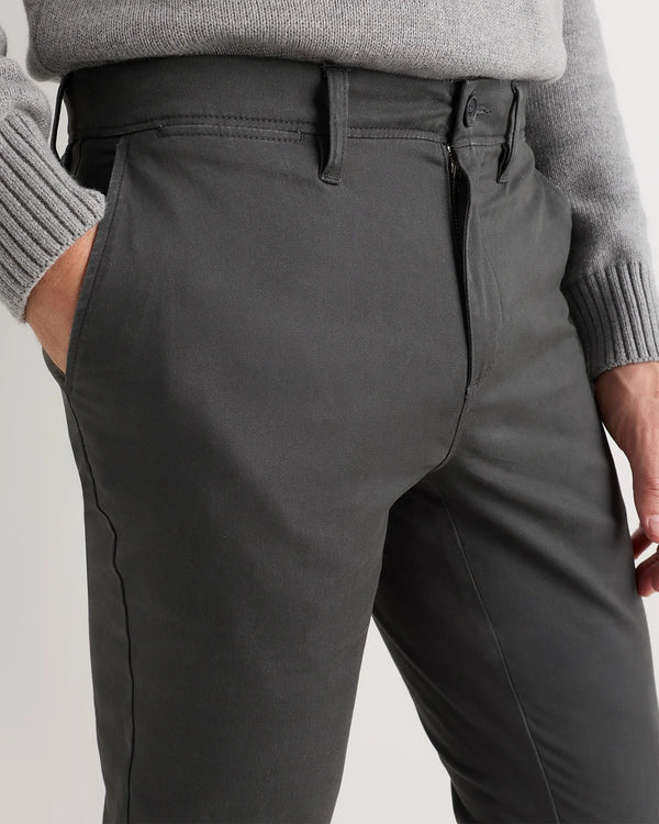 Organic Cotton Stretch Chino Pants - Slim - 30X30 / Stone
