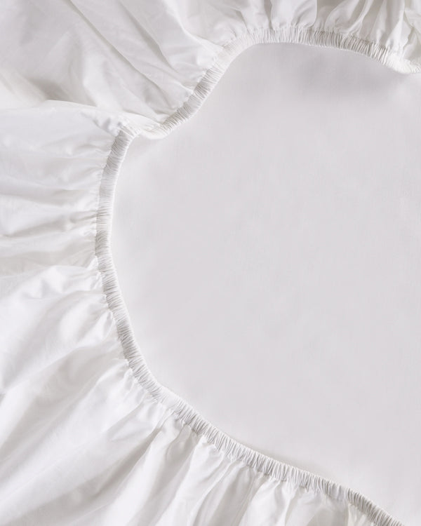 Organic Crisp Percale Fitted Sheet Set - Twin / Espresso