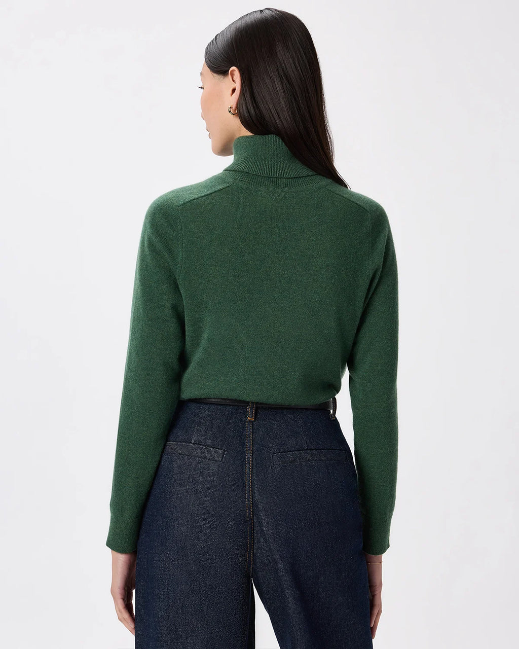Mongolian Cashmere Turtleneck Sweater - XS / Heather Grey