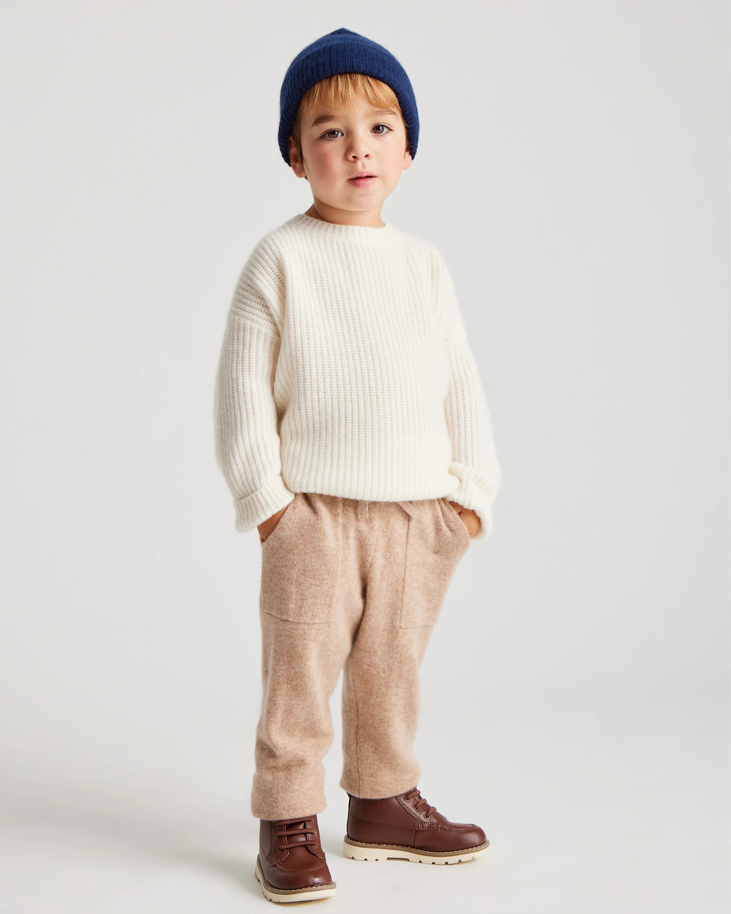 Washable Cashmere Jogger - 2T / Oatmeal Secondary image