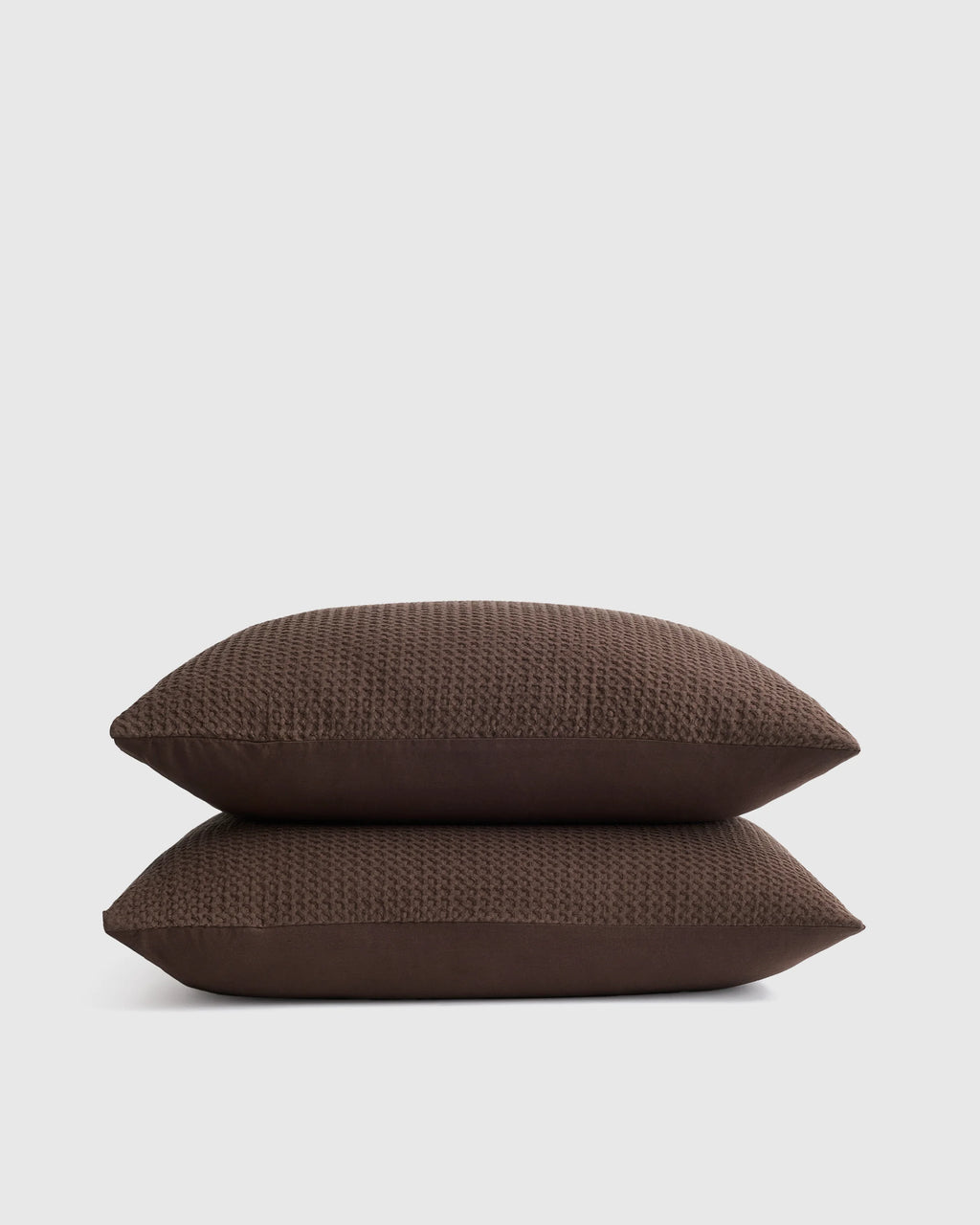 Organic Luxe Honeycomb Sham Set - Standard / Mineral
