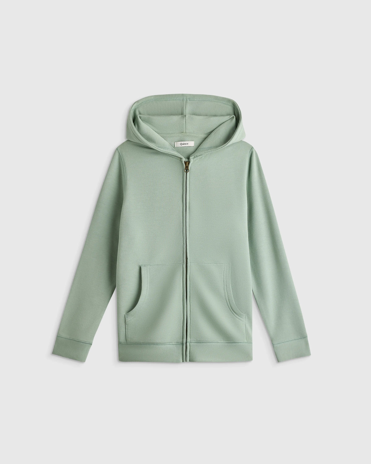 SuperSoft Fleece Zip Up Hoodie - 2T / Soft Sage Main image