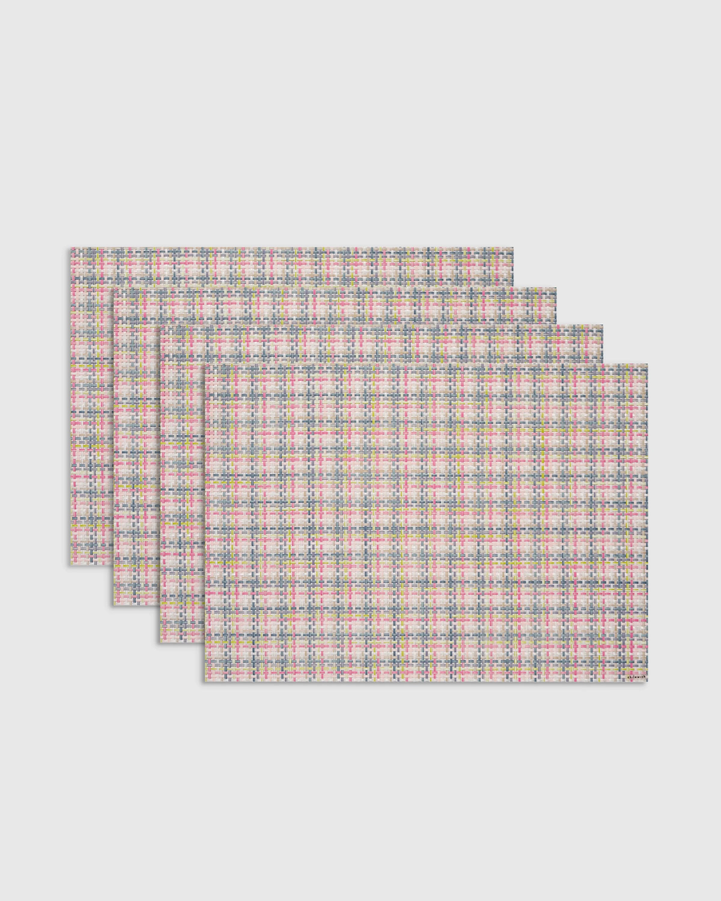 Basketweave Easy-Care Rectangular Placemat, Set of 4 by Chilewich - One Size / Celadon Secondary image