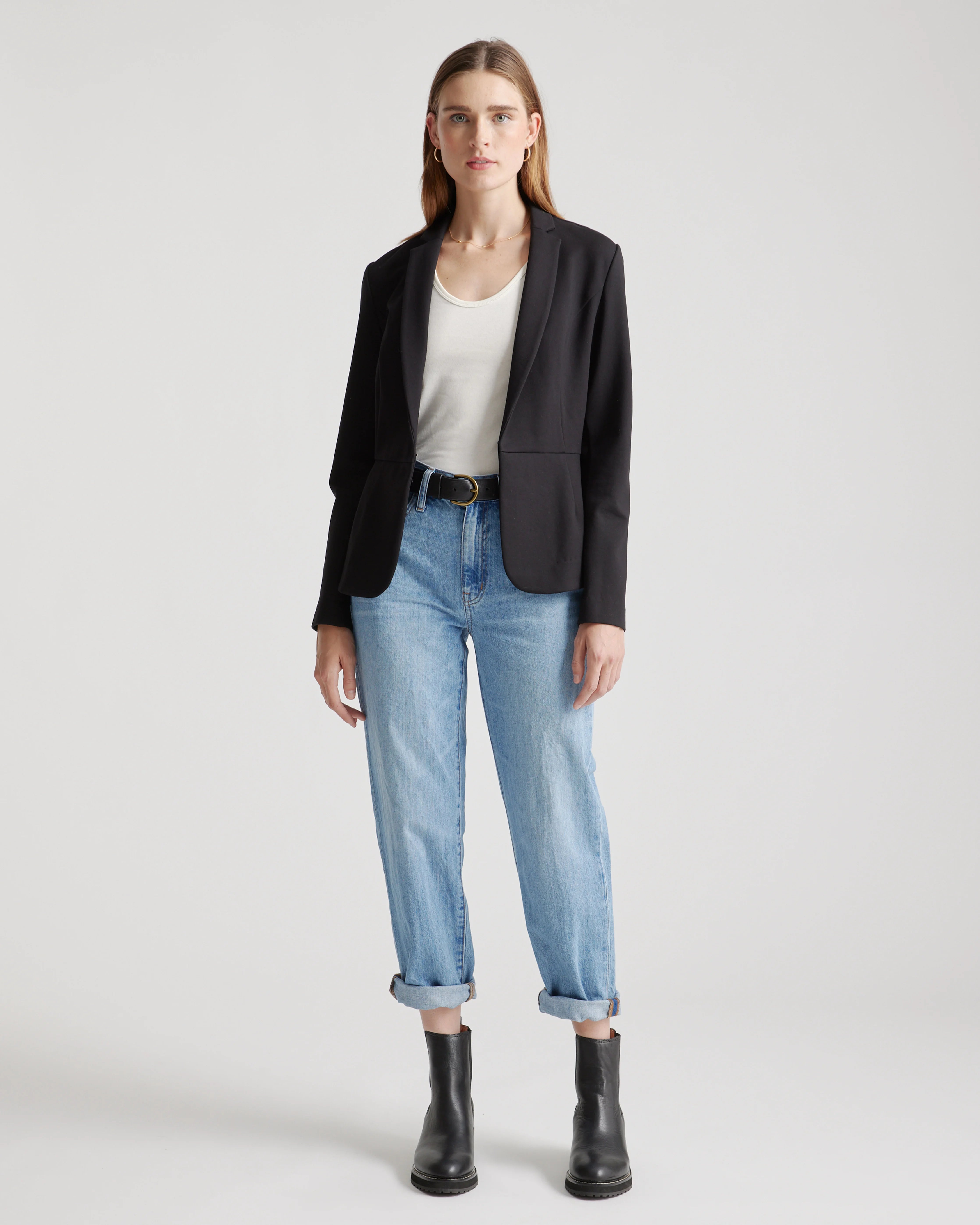Ultra-Stretch Ponte Blazer - XS / Black Secondary image