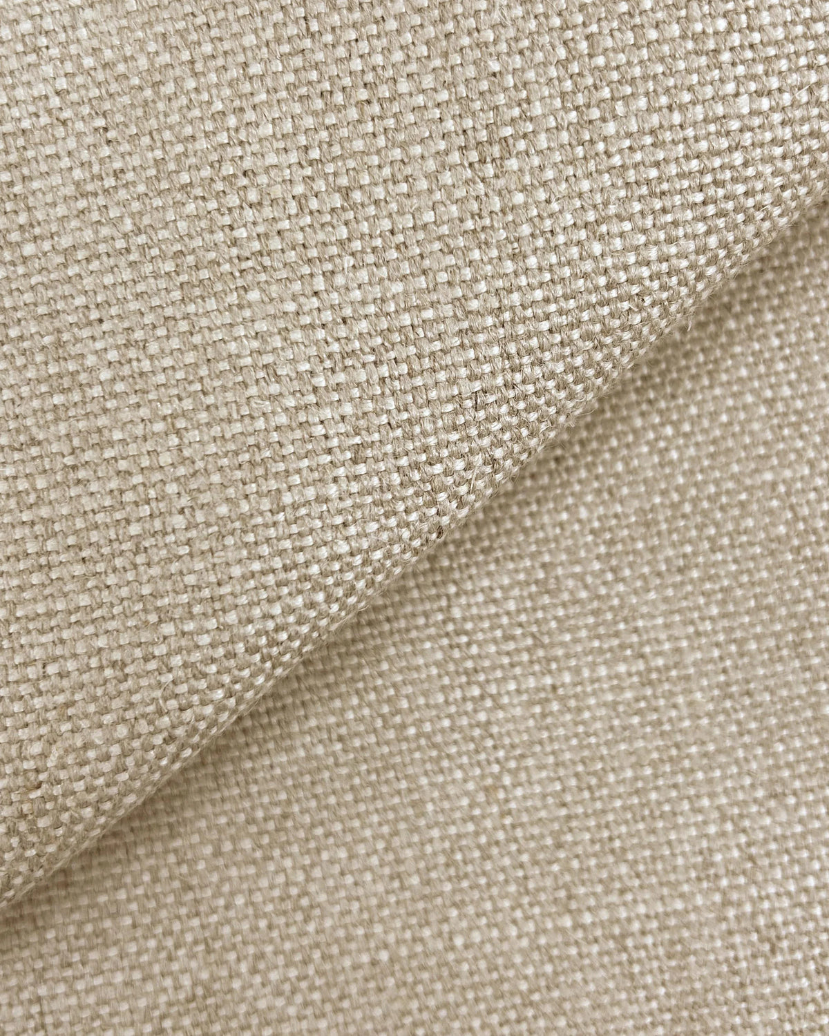 100% Linen Curved Bed - Full / Canvas
