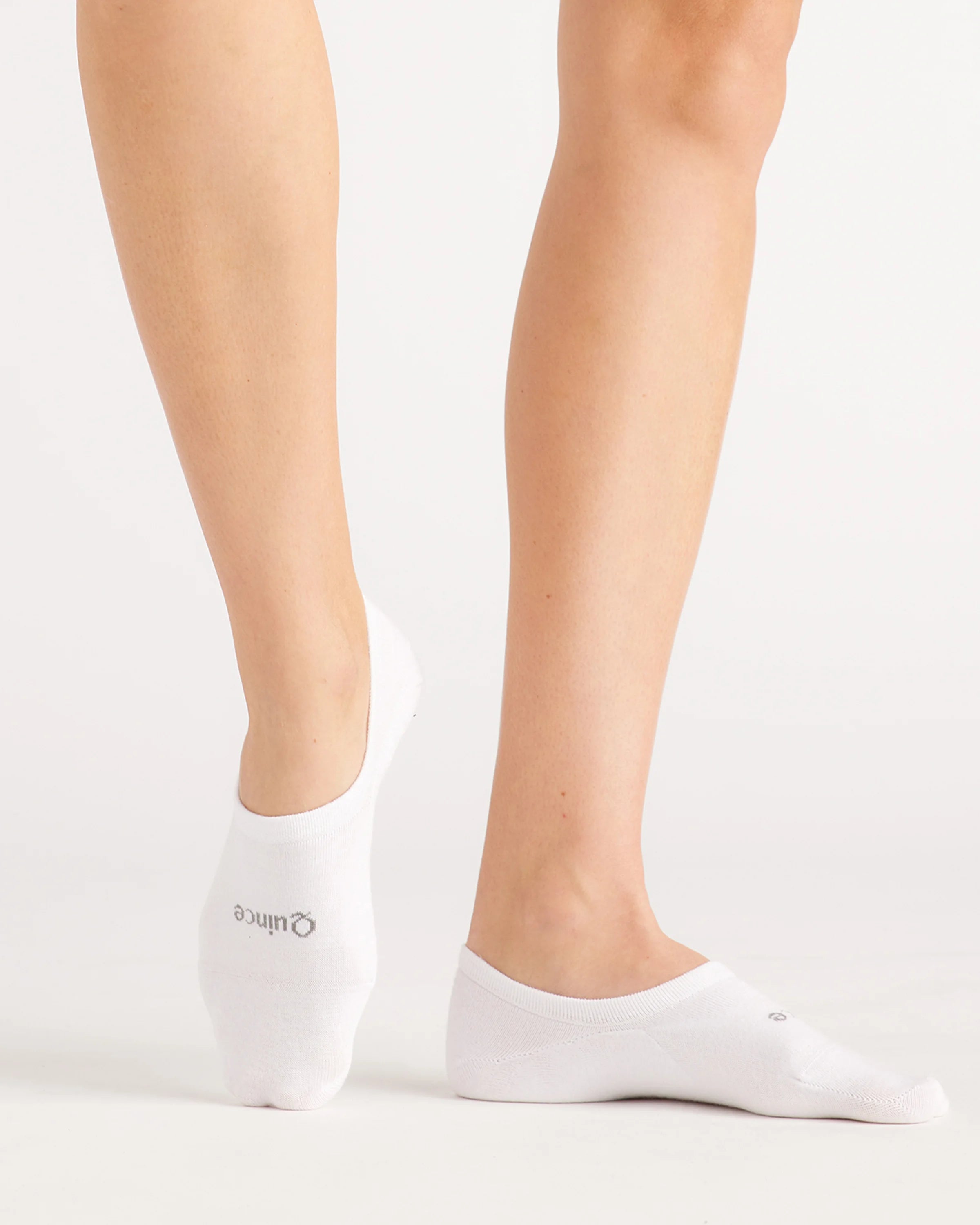 Everyday Lightweight Cotton No-Show Socks (4-pack) - S / White Secondary image