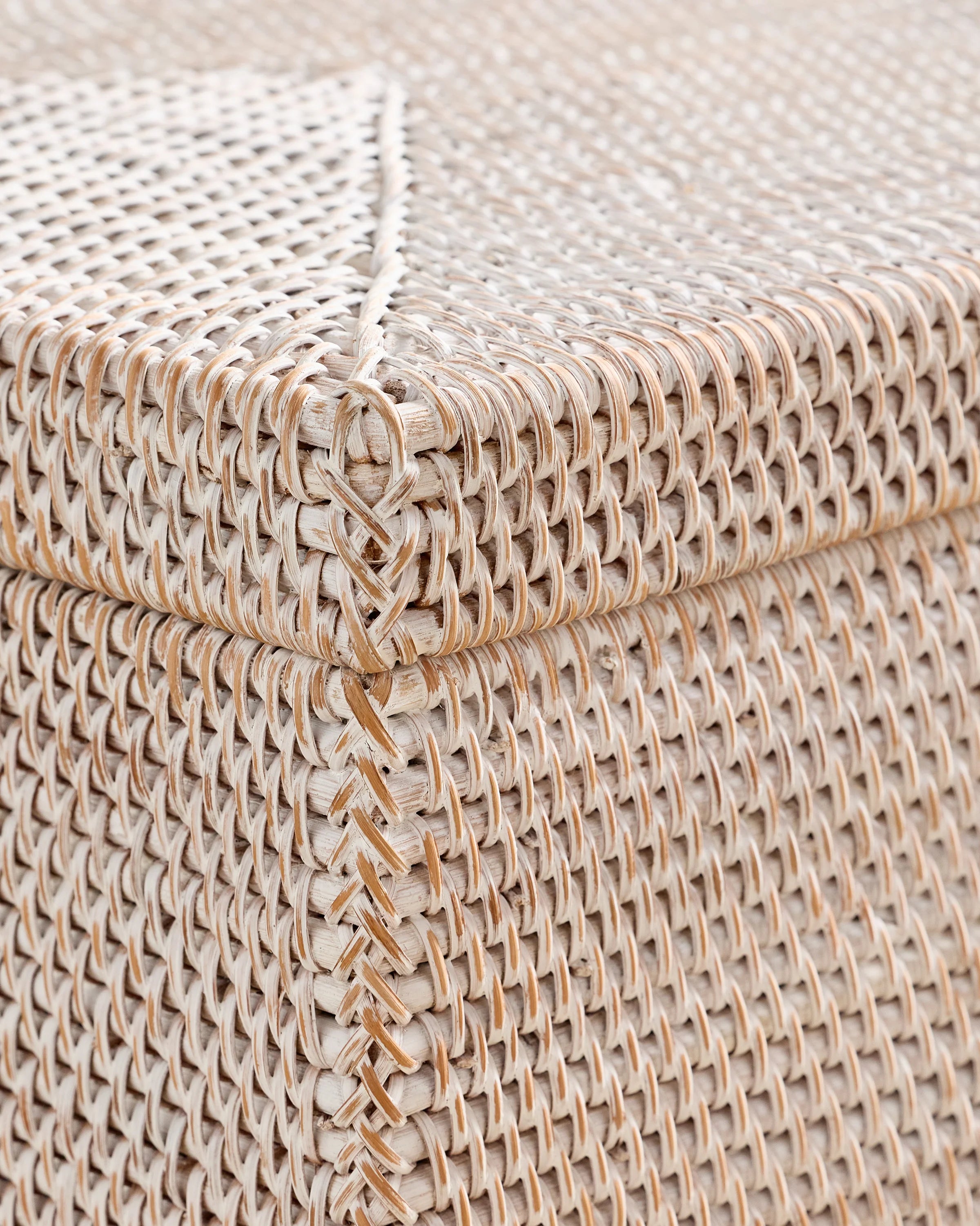 Handwoven Rattan Storage Chest - One Size / Natural Secondary image
