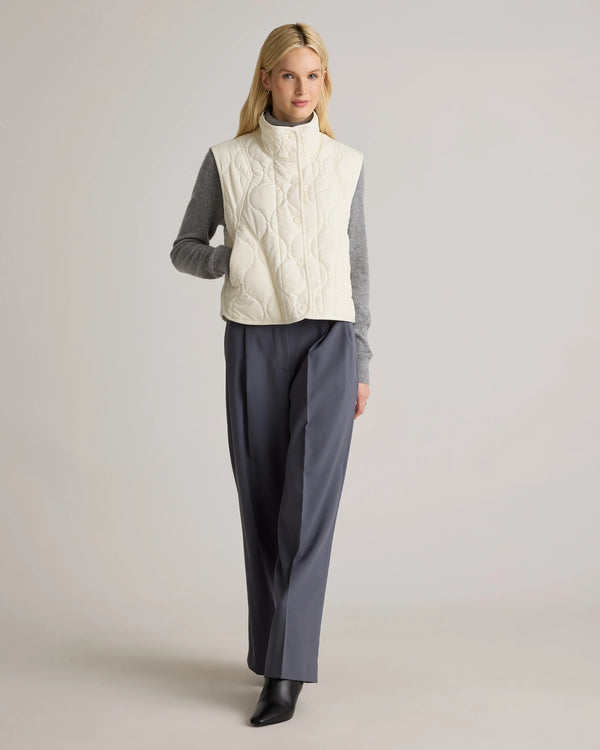 Featherless Quilted Puffer Vest - XS / Verdant Pine