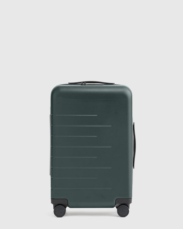 Expandable Small Carry-On & Large Check-In Suitcase Set - One Size / Dark Green